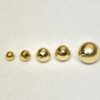 14K-BALL-EXTERNAL Gold Threaded Piercing Ball made from solid 14K Gold Replacement loose parts for Barbells, Labret studs, Bent Bar, Externally Threading