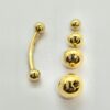 14K-BAN-CUSTOM-BALL_10c6a6b6-2486-49ef-8849-99846c83c599 14K Gold Eyebrow Jewellery Curved Barbell Piercing with Custom Ball Size