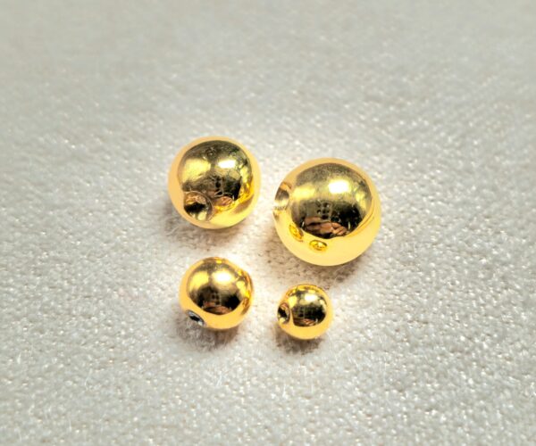14K-BCR-BALL Gold Dimple Ball Hoops made from solid 14K Gold Body Piercing Replacement Attachment for BCR, Captive bead rings, ball hoops