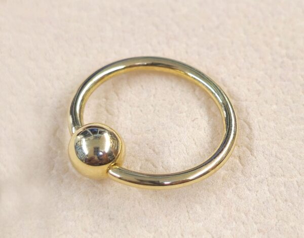 14K-BCR-GD Solid Gold 14K Hoop Ring  Body Piercing for Ears, Tragus, Helix Ring, Conch Hoop, Septum, Cartilage - 14G & 16G