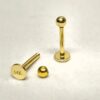 14K-LAB_9cfc4c63-9d21-4001-b765-53d78b858be7 14K Solid Gold Labret Lip Piercing -16G & 14G - Body Jewellery for Tragus, Medusa, Ashley Jewelry, Cartilage Studs- Hand Made