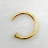 14K-NOSE-HOOPS-GD 14K Gold Nose Ring, Nose Hoop Piercing