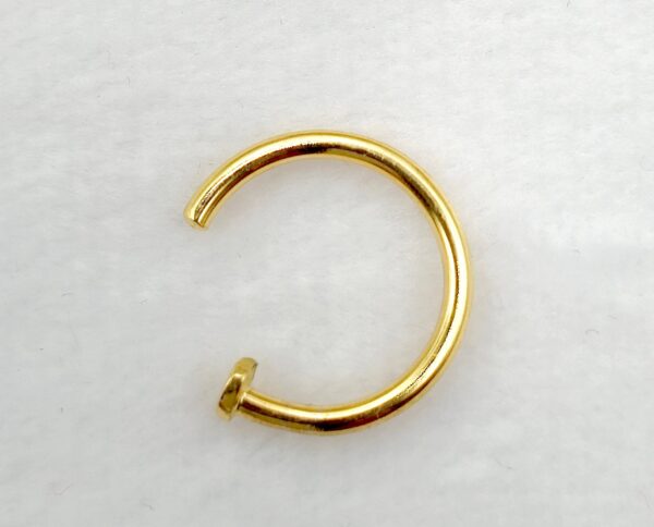 14K-NOSE-HOOPS-GD 14K Gold Nose Ring, Nose Hoop Piercing