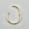 14K-SEG-HING-GD 14K Gold Septum Nose Clicker Ring, Lip Piercing Hinged Ring - 20G, 16G Clicker Hoops Body Jewellery Ring - Solid Gold Piercings