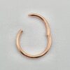 14K-SEG-HING-RG 14K Rose Gold Clicker Hoops Nose, Lip Piercing Hinged Ring - Body Jewellery - 1pc each order