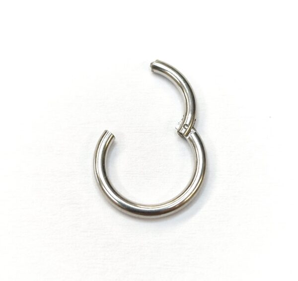 Titanium Clicker Hoop - Clicker Ring Hinged Lip Jewelry - Segment Hing Rings 20g, 18g, 16g, 14g - 0.8, 1.0, 1.2, 1.6mm