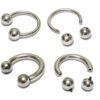 Titanium Horseshoe Ring PA Ring 18g to 00g Septum Jewelry Bull Piercing Also for Nipple Body Jewellery  Titanium Implant