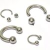 CBB-SS-INT-EX_5b44adf1-9506-49f4-a20c-9b3278f627ef Titanium Horseshoe Ring Piercing 18g to 00g Septum Jewelry Bull Piercing Also for Nipple, PA Ring and Lips - Internal or External Threaded