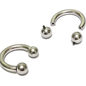 CBB-SS-INT_921dfda7-b8e6-49d2-97fc-c3a0d1dba9a9 Amazon Titanium Circular Barbell Horseshoe PA Ring, Prince Albert Jewelry - 00G to 18G - Popular Sizes 6mm to 19mm - British Standard - Certified by Sheffield Assay Office