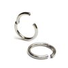 SEG-HING-ALL-4 Titanium Clicker Septum, Daith Ring, Helix Cartilage Piercing - 20g 18g 16g 14g 12 10g 8g Nose Ring - Segment Hinged Ring