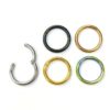 SEG-HING-ALL Titanium Septum Ring - Nose Ring - Septum clicker Hinged Septum Jewelry - 20g, 18g, 16g, 14g - 0.8, 1.0, 1.2, 1.6mm