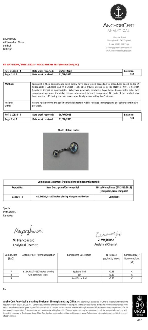 TR Titanium Circular Barbell Horseshoe PA Ring, Prince Albert Jewelry - 00G to 18G - Popular Sizes 6mm to 19mm - British Standard - Certified by Sheffield Assay Office