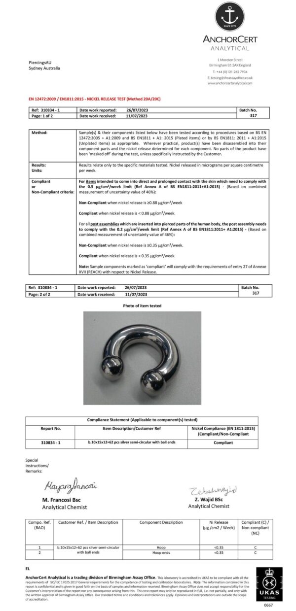 Titanium Ball Closure Ring, Captive Bead Ring - Nose Septum Ring, Lip Frenulum Ring, Daith Ring Body Piercing Jewelry - Image 3