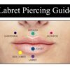 Flat Back Cartilage Earring- Internally Threaded Labret Jewelry Body Piercing for Monroe Lip Ring Tragus Helix Stud