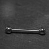 Titanium Tongue Barbell Stud Steel Piercing Jewelry - 16g 14g - Body Piercing Also for Nipple, Industrial Bar, Helix, Nose Bridge