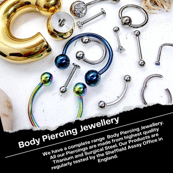 Tongue Straight Barbell Piercing Jewellery - 20g 18g 16g 14g Surgical Steel 316L - Body Piercing Also for Nipple, Helix, Nose Bridge