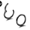 Septum Ring - Nose Ring - Septum clicker Hinged Septum Jewelry - Titanium