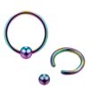 Titanium Captive Bead Earring Daith Piercing, Daith Ring 18g 16g 14g Also Piercing for Rook Earring , Septum, Eyebrow and Nipple Ring