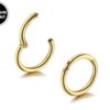 Septum Ring - Nose Ring - Septum clicker Hinged Septum Jewelry - Titanium