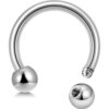 Titanium Horseshoe Ring Piercing 18g to 00g Septum Jewelry Bull Piercing Also for Nipple, PA Ring and Lips - Internal or External Threaded