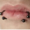 Horseshoe Ring Piercing 18g to 00g Black Septum Jewelry Bull Piercing Also for Nipple, PA Ring, Lips Internal / External Threaded