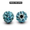 Piercing Ball Replacement Parts, Loose Ball - 2pcs Threaded Disco Ball with CZ Crystals Attachment for 18g 16g 14g Barbells Body Piercing