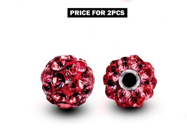 Piercing Ball Replacement Parts, Loose Ball - 2pcs Threaded Disco Ball with CZ Crystals Attachment for 18g 16g 14g Barbells Body Piercing