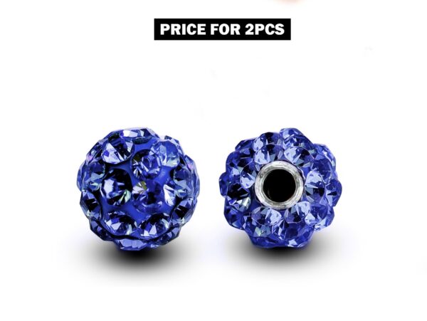 Piercing Ball Replacement Parts, Loose Ball - 2pcs Threaded Disco Ball with CZ Crystals Attachment for 18g 16g 14g Barbells Body Piercing