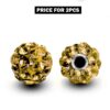 Piercing Ball Replacement Parts, Loose Ball - 2pcs Threaded Disco Ball with CZ Crystals Attachment for 18g 16g 14g Barbells Body Piercing