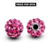 Piercing Ball Replacement Parts, Loose Ball - 2pcs Threaded Disco Ball with CZ Crystals Attachment for 18g 16g 14g Barbells Body Piercing