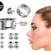 Titanium Steel Flesh Tunnel Plug Earrings - Screw back Ear gauges, Ear Stretching Kit - 8g 6g 4g 2g 0g 00g - Silver, Black, Gold & Rose Gold