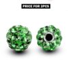 Piercing Ball Replacement Parts, Loose Ball - 2pcs Threaded Disco Ball with CZ Crystals Attachment for 18g 16g 14g Barbells Body Piercing