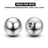 Titanium Plain Ball Replacement Parts - 2pcs Threaded Piercing Ball in many Colours - Attachment for 18g 16g 14g Barbells Body Piercing