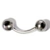 Ball/Cone/Spike Eyebrow Jewelry Piercing Studs - Titanium 18g 16g 14g Curved Bar - Bent Bar, Eyebrow Piercing, Ear Piercing, Lip, Rook