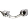 Ball/Cone/Spike Eyebrow Jewelry Piercing Studs - Titanium 18g 16g 14g Curved Bar - Bent Bar, Eyebrow Piercing, Ear Piercing, Lip, Rook