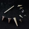 Titanium Cone / Spike Nipple Barbell, Nipple Jewelry Studs 16g 14g Nipple Piercing - Straight Barbell Externally Threaded