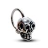 Titanium Horseshoe Skull Ring Piercing 16g Ear Piercing Jewelry, Lip Ring Also for Nipple, PA Ring - Skull Punk - External Threaded