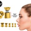 Titanium Steel Double Flare Threaded Plugs Earring - Ear gauges, Ear Stretching Kit - 8g 6g 4g 2g 0g 00g - Steel, Black, Gold & Rose Gold