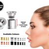 Titanium Steel Double Flare Threaded Plugs Earring - Ear gauges, Ear Stretching Kit - 8g 6g 4g 2g 0g 00g - Steel, Black, Gold & Rose Gold