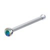 Straight Nose Stud Piercing, Titanium 22g 20g 18g Nose Pin with Bezel Set Crystal - Body Piercing for Nostril Stud, Nose Piercing, Nose bone