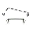 Cone / Spike Dermal Surface Piercing, Nape Piercing - Titanium 16g 14g Implant Grade 90 degree Staple Bar also for Third Eye Piercing