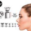 Titanium Steel Double Flare Threaded Plugs Earring - Ear gauges, Ear Stretching Kit - 8g 6g 4g 2g 0g 00g - Steel, Black, Gold & Rose Gold