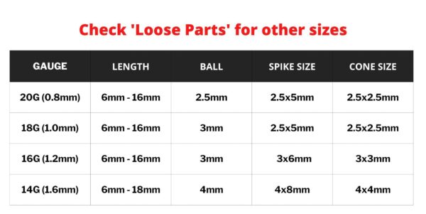 Titanium Spike Vertical Labret Stud Lip Piercings with Gem Crystal- Spikes / Cone 18g 16g 14g Curved Bar - Stud for Anti- Eyebrow, Rook