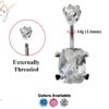 Designer Belly Ring - Silver - Highest Quality CZ Crystal Hans Set & Hand polished - Belly Button - 14g (1.6mm)