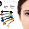 Spike Eyebrow Jewelry Piercing Barbell Coloured Curved Bar - Titanium Cone/Spike 20G 18G 16G 14G - Also for Rook, Lip Piercing, Anti-Eyebrow