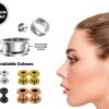 Titanium Steel Flesh Tunnel Plug Earrings - Screw back Ear gauges, Ear Stretching Kit - 8g 6g 4g 2g 0g 00g - Silver, Black, Gold & Rose Gold