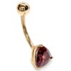 il_fullxfull.4652948622_3ovh_d2aa18f0-aa7b-446a-af8a-1060b274195c Belly Ring with Precious Stone Crystal Belly Button Piercing - Belly Bar - made of 14K Gold Fine Jewelry Hand Set and Hand Polished