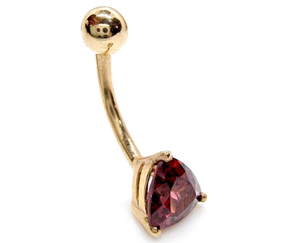 il_fullxfull.4652948622_3ovh_d2aa18f0-aa7b-446a-af8a-1060b274195c Belly Ring with Precious Stone Crystal Belly Button Piercing - Belly Bar - made of 14K Gold Fine Jewelry Hand Set and Hand Polished