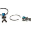 Titanium Nipple Ring Jewelry, Doll Dangle Nipple Ball Hoops, Captive Ring - 16g (1.2mm) - Body Piercing Also for Daith, Septum, Eyebrow