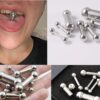 Big Gauge Barbell, Tongue Piercing, Stretcher - 4G to 0G Surgical Steel 316L Barbell Piercing- Body Piercing Also for Ears and Nose